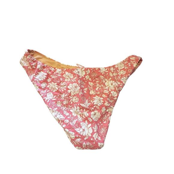 J. Crew Women's Curved Waist Cheeky Bikini Bottom Pink Tossed Floral Size XL NWT - Picture 5 of 10